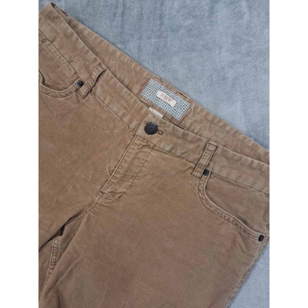 J Crew Womens‎ 33R 35x 31.5 Corduroy Tan Brown Casual Office Bootcut Pants